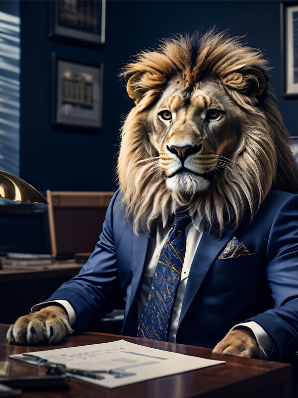 business lion